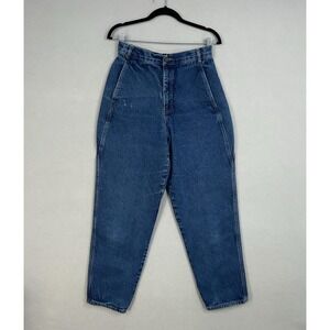 Vintage Calvin Klein Jeans Womens 12 Blue High Rise Tapered Denim 80s USA Made